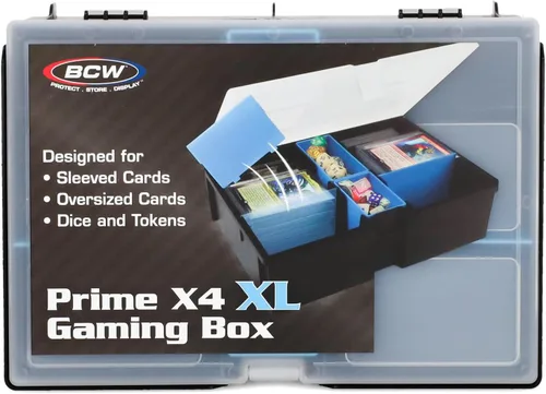Miniatura 7 de BCW Prime X4 XL - Caja de almacenamiento de cartas para mazos y accesorios de juego, incluye divisores extraíbles y bandejas de dados, caja