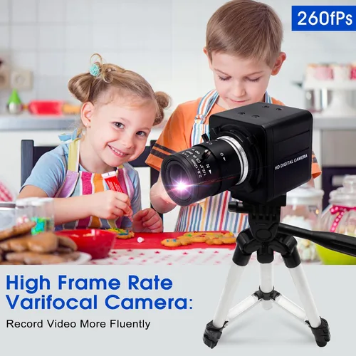 Miniatura 6 de 260fps Variable Focus Camera 2.8-12mm 4X Optical Zoom Webcam, 1080P Varifocal Web Cam Manual Zoom Lens Webcamera,Raspberry Pi Windows Mac Vari-Focus
