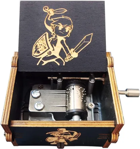 Miniatura 8 de Bolunlun Caja de música de los Beatles, caja de música de madera con manivela, juguetes de madera para fanáticos de las estrellas, regalos