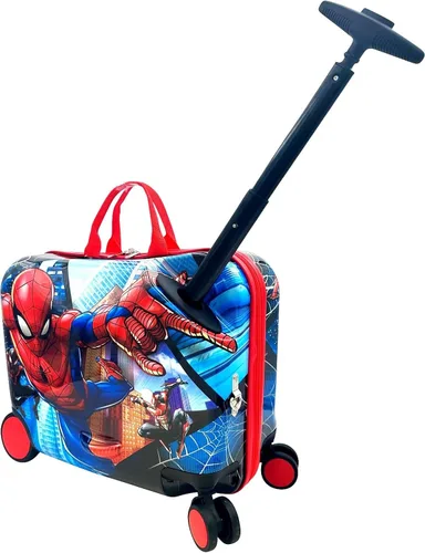 Miniatura 5 de Fast Forward Maleta de 18 "para niñosequipaje de mano con ruedas para niños pequeños de remolque, Varios colores, Spiderman