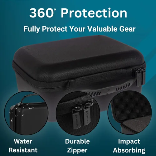 Miniatura 5 de Funda protectora rígida con espuma personalizable, funda rígida ligera para electrónica, cosméticos, maquillaje y más, protección EVA
