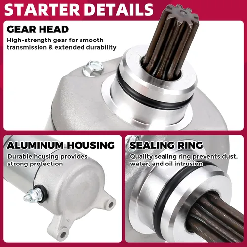 Miniatura 4 de Arrancador eléctrico para Polaris Sportsman 500 325 330 335 425 400 450 Ranger 500 Magnum Trail Boss Big Boss ATP Scrambler Starter HO 1995-2014