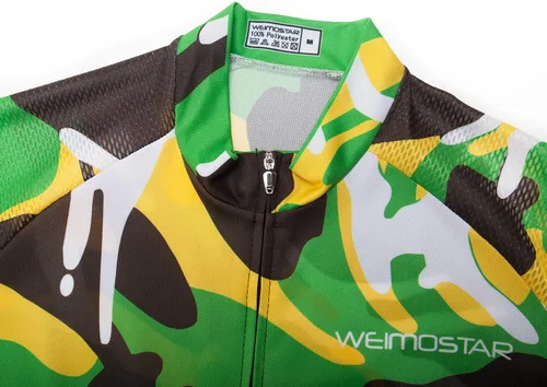 Miniatura 89 de Nuevo Pro cremallera completa hombres ciclismo Jersey manga corta Riding Shirt USA