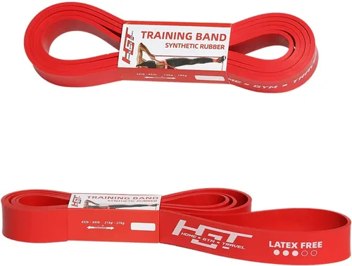 Miniatura 7 de HGT - Banda de resistencia larga – Banda de entrenamiento extra fuerte sin látex para mujeres y hombres – Soporta estiramiento, yoga y pilates