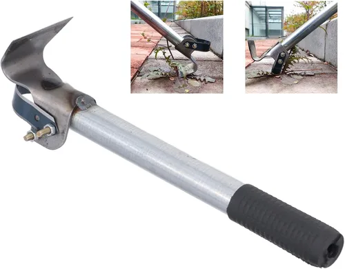 Miniatura 3 de plplaaoo Herramienta de deshierbe, desbrozadora manual, pelador de cortezas, extractor de malezas, herramienta de eliminación de malezas de hierro