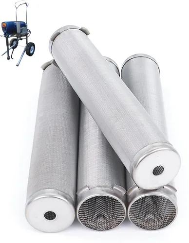 167026/224459 /238438 100 Filtro pulverizador de pintura de doble capa de malla 100 paquete de 4 – Malla interior 30 + malla exterior 100 – Malla de