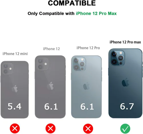 Miniatura 7 de TENDLIN Funda compatible con iPhone 12 Pro Max de grano de madera con diseño de textura de fibra de carbono, funda híbrida de cuero negro