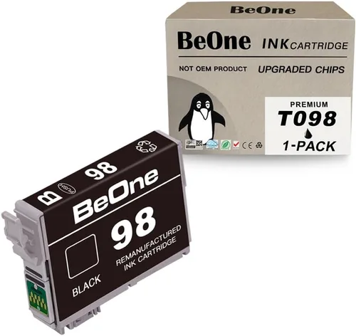 BeOne Cartucho de tinta remanufacturado de repuesto para impresora Epson T098 98 T98 para usar con impresora Artisan 700 710 725 730 800 810 835 837