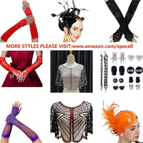 Miniatura 4 de Specell Womens Mesh Gloves 100% Pure Mulberry Silk 23.6" Elbow Length 1920s Wedding Bridal Evening Opera Elastic Silk Gloves