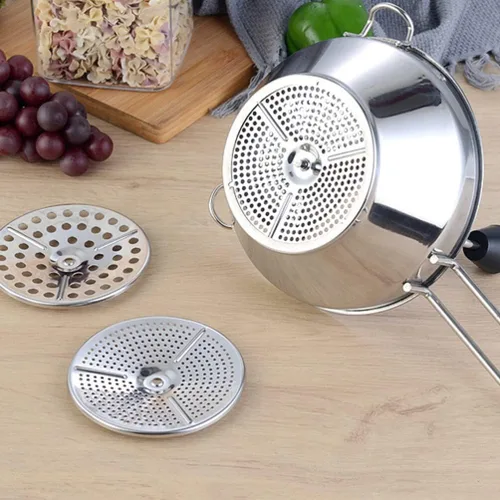 Miniatura 5 de UPKOCH Mezclador manual de papas y triturador de alimentos de acero inoxidable para puré de papas, batatas, verduras, herramienta de cocina, 12.99 x