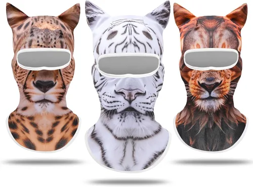 Miniatura 17 de Pasamontañas Máscara Estampado 3D Máscara de Cara Completa Polaina de Cuello Refrescante Protección Solar Cubierta Facial Máscara Resistente al