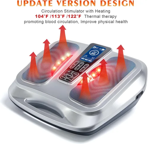 Miniatura 3 de OSITO Estimulador de circulación de pies con calor, apto para FSA o HSA, masajeador de pies EMS para neuropatía, alivio del dolor, masajeador
