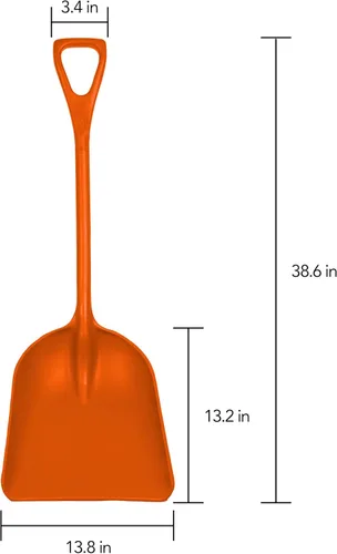 Miniatura 2 de Remco 69827 Pala, una pieza, 14 pulgadas, PP, naranja