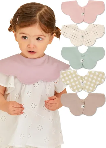 Miniatura 39 de Konny Baby Bib 3/5/7-Pack Set, 360 ° Rotate, Soft and Absorbent Drooling for Toddler Boys Girls Baby Essentials