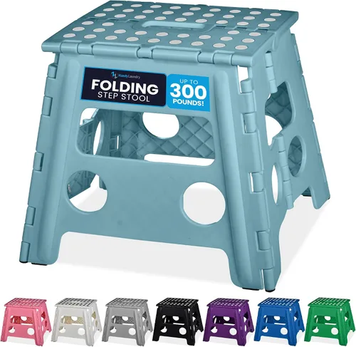Miniatura 24 de Handy Laundry Taburete plegable de paso - Taburete plegable lo suficientemente resistente para apoyar a adultos y lo suficientemente seguro