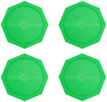 4 discos de hockey aéreo octogonal verde