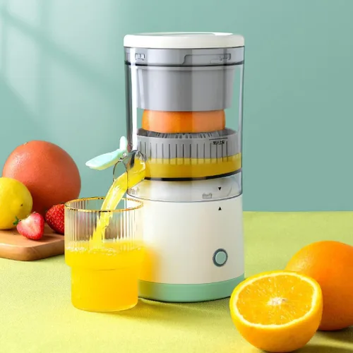 Exprimidor eléctrico recargable, dispositivo de cocina portátil para hacer jugo de naranja, exprimir naranjas, limones, kiwi, pomelos y jugos de