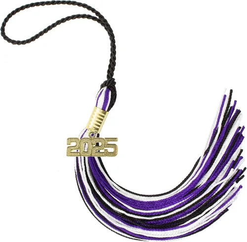 Miniatura 119 de Borla de graduación Aqua 2022, todos los colores escolares disponibles, fabricada en Estados Unidos