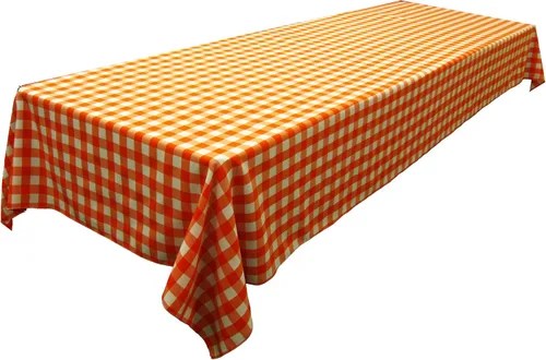 Miniatura 22 de LA Linen Mantel rectangular de poliéster Gingham a cuadros 60 por 84 pulgadas, blanco y verde oscuro