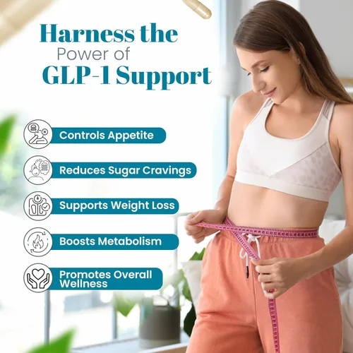 Miniatura 2 de Suplemento de limpieza de cándida con apoyo GLP-1 - Hoja de orégano, ácido caprílico y LactoSpore Pastillas de apoyo para la candida para la salud