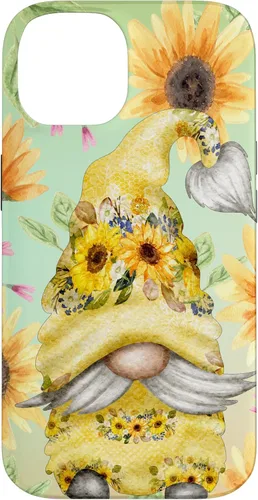 Miniatura 4 de iPhone 14 Pro Max Gnomo de girasol para jardín mamá hippies lindo patrón de verano caso
