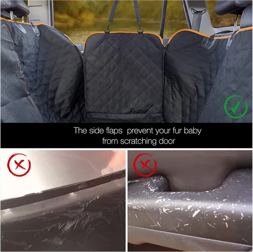 Miniatura 5 de Funda de asiento de perro para camiones con ventana de malla, hamaca 100% impermeable para asiento trasero de camión, lavable a máquina, funda