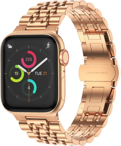 Miniatura 8 de Tasikar Compatible con Apple Watch Strap de 1.929 in 1.811 in 1.772 in 1.732 in 1.654 in 1.614 in 1.575 in 1.496 in, correa de metal de acero