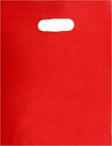 SSWBasics Pequeñas bolsas de mercancía rojas de baja densidad - 9 pulgadas de ancho x 12 pulgadas de alto - Caja de 1000 - Rojo