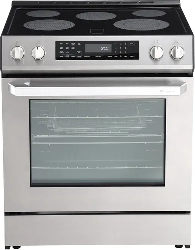 Rangaire RRE303GS Estufa Eléctrica con Horno de Cristal Táctil de 30" - Acero Inoxidable, Quemadores Infrarrojos, Convección Verdadera,