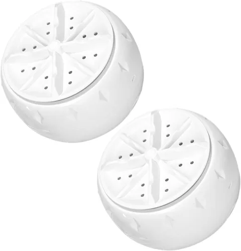 2 mini lavadoras de turbina portátiles alimentadas por USB, lavadora compacta para viajes en casa rodante, adecuada para ropa interior y calcetines,