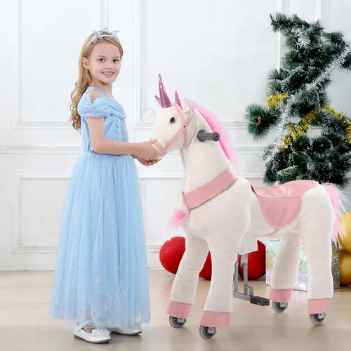 Miniatura 8 de Juguetes de Unicornio para Montar, Juguetes de Caballo para Montar para Niños, Juguetes para Montar para Niños de 3-5 Años, Juguetes de Animales