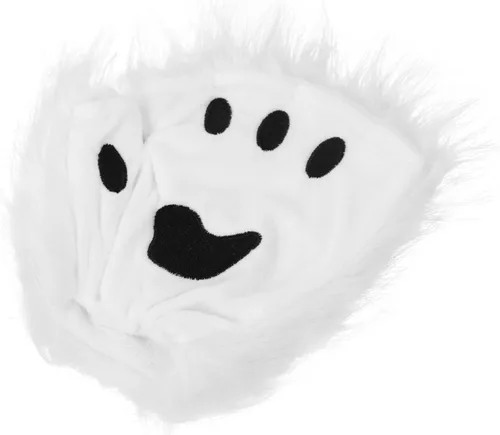 Miniatura 80 de Guantes de garra para disfraz de Halloween, medio dedo, lobo, oso, gato, guantes, guantes de piel sintética para mascarada, cosplay, utilería de mano