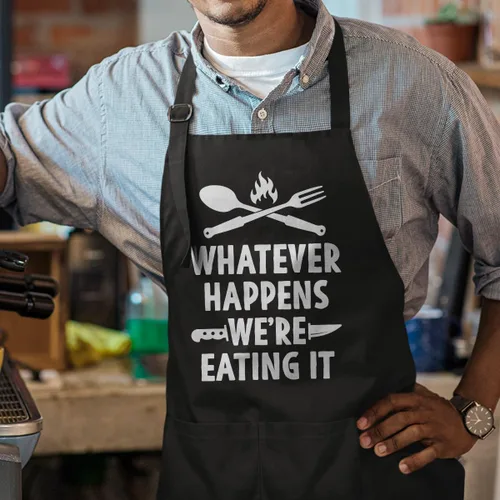 Miniatura 4 de SANDJEST Funny Mens Aprons with Pockets for BBQ Grilling Cooking Grandpa Husband Apron for Birthday Christmas Father's Day funny 7