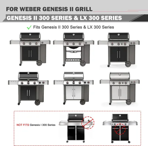 Miniatura 2 de 66095 66802 Piezas de repuesto de rejillas para Weber Genesis II E-310 II E-315 II E-335 II GS4 II E-330 LX E-340 Piezas de parrilla Weber Genesis