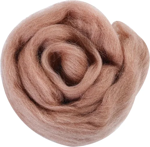 Miniatura 138 de 24 tipos de lana rosa, 4.23 oz (120 g), adecuado para fieltro húmedo y fieltro de aguja de telas hiladas de lana. Un paquete de prueba está Tonos