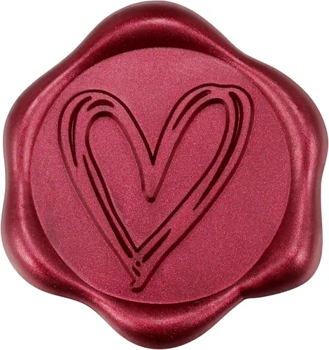 Miniatura 10 de Yoption Pegatinas de sello de cera de eucalipto, paquete de 50 pegatinas de sello de sobre autoadhesivas doradas antiguas para boda, fiesta