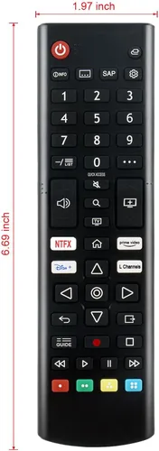 Miniatura 3 de Remoto reemplazado para LG 4K Smart UHD TV 43UP7000PUA 50UP7000PUA 55UP7000PUA 65UP7000PUA 43UP7560AUD 50UP7100ZUF 50UP7560AUD 55UP7100ZUF