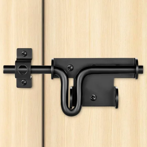 Pestillo de puerta de perno deslizante con orificio para candado, cerrojo deslizante de alta resistencia para valla de madera, pestillos deslizantes