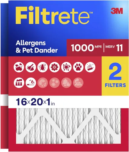 Miniatura 11 de Filtrete - Filtro de aire para aire acondicionado y calefactor, 2 x 24 x 1 pulgadas, MPR 1 MERV 11, defensa contra alérgenos, paquete de 2
