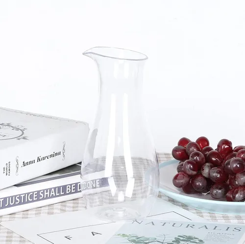 Miniatura 3 de Jarra de vidrio acrílico, jarra de limonada transparente, recipientes de plástico para jugo, botella alta de vidrio de leche para té helado, jugo