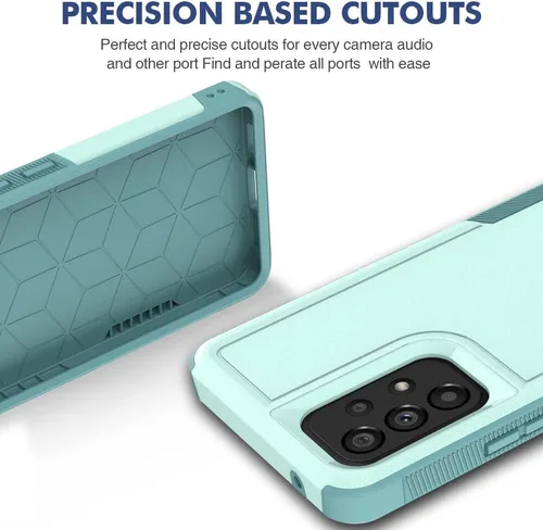Miniatura 294 de Jeylly Compatible con Samsung Galaxy A22 5G Funda, Funda Samsung A22 5G con 2pcs protectores de pantalla de vidrio templado