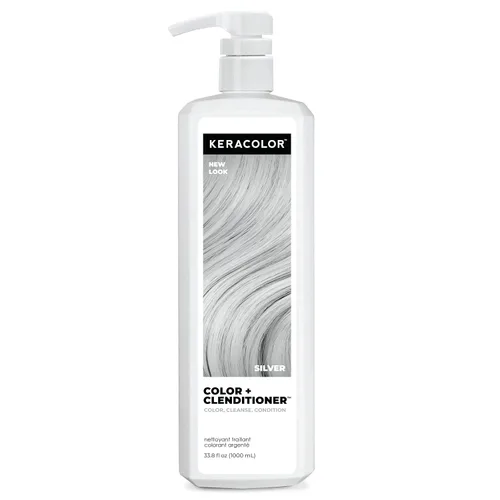 Keracolor Color + Clenditioner - Acondicionador 3 en 1 de depósito de color, acondicionador de limpieza suave con infusión de color de cabello