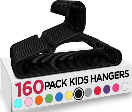 Miniatura 8 de Utopia Home Paquete de 20 Perchas para Niños - Perchas de Plástico para Bebé de 11.5 Pulgadas para Armario - Perchas para Niños para Ropa y Percha