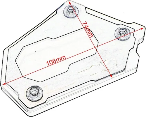 Miniatura 2 de Placa ampliadora de soporte para B&MW R1200GS para LC R1250GS para A y dventure para R & allye para HP R 1200 para GS para LC para A y dv Soporte