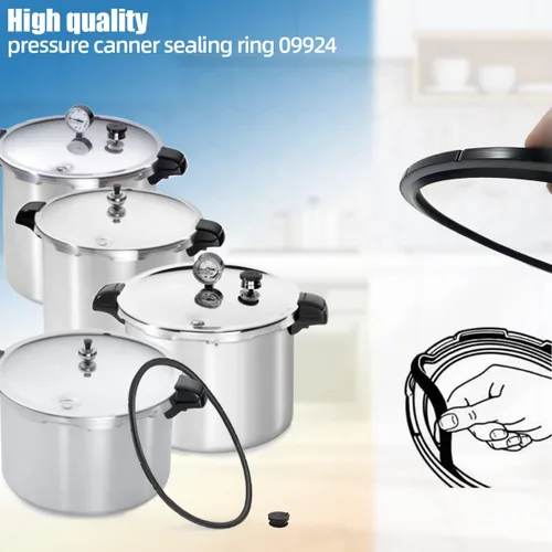 Miniatura 7 de 09924 Anillo de sellado de olla a presión de repuesto para presto Canner, compatible con modelos de presión de 6 y 8 cuartos de galón 0126306