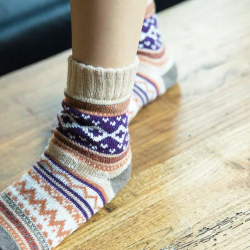 Miniatura 5 de JOYCA & Co. - 3-5 pares de calcetines de invierno gruesos de algodón de lana abrigada para mujer