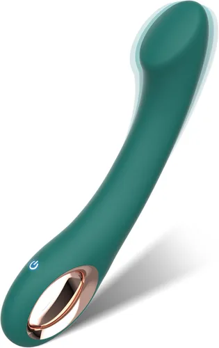 Vibrador de clítoris de punto G, juguete sexual de silicona suave para mujeres y parejas | Control de un botón,Diseño curvado ergonómico,10 modos,