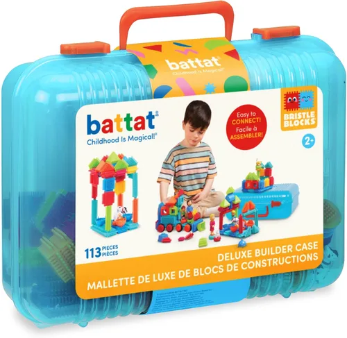 Juego de bloques Battat Bristle Blocks de 113 piezas