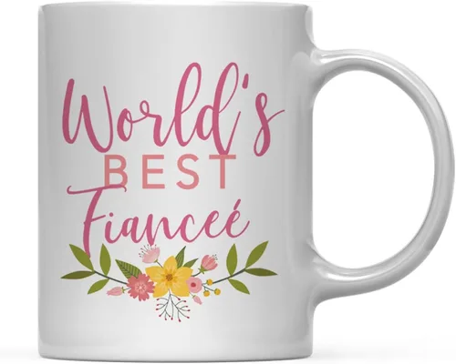 Miniatura 98 de Andaz Press Taza de café de 11 oz, regalo de broma de la mejor abbuela del mundo, diseño floral, paquete de 1