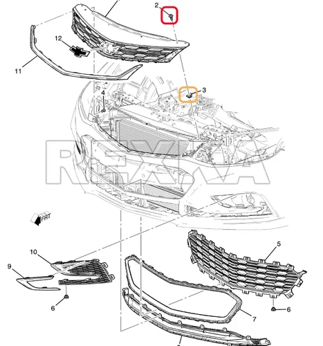 Miniatura 8 de Rexka Juego de 10 juegos de guardabarros cubierta de parachoques Splash Shield Wheelhouse Liner Bolt Tornillo U Tuercas Kit para GM 11570498